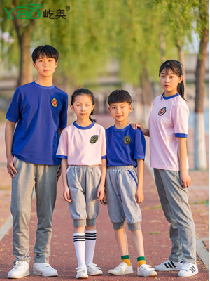 屹奧2019小、初、高夏季校服新款運動套裝